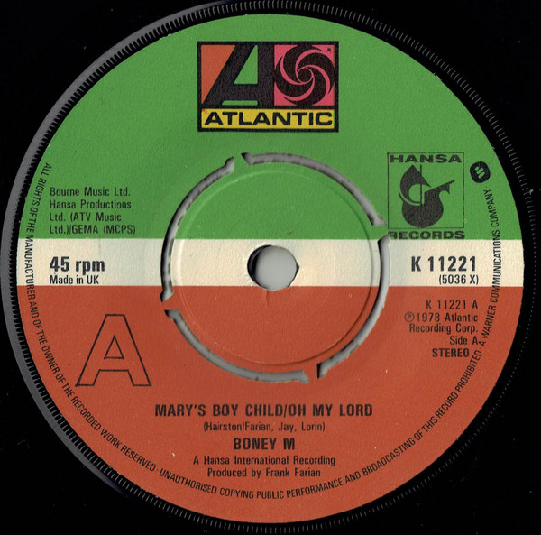 Mary's Boy Child / Oh My Lord